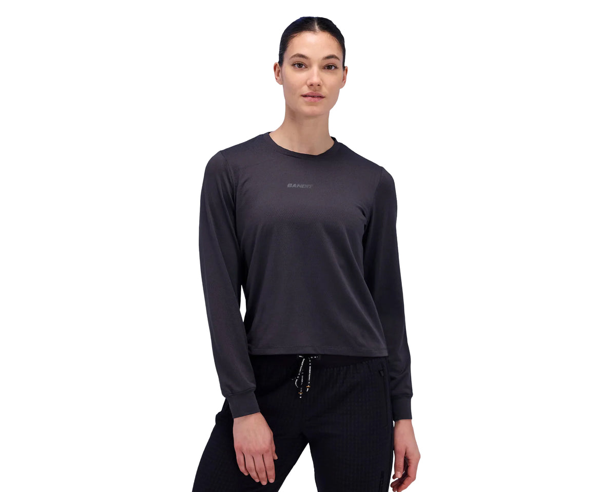 Bandit Micromesh Long Sleeve Tee Shadow - Women