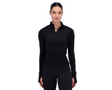 Bandit CaldoGrid Cold Weather Quarter Zip Black - Mujer