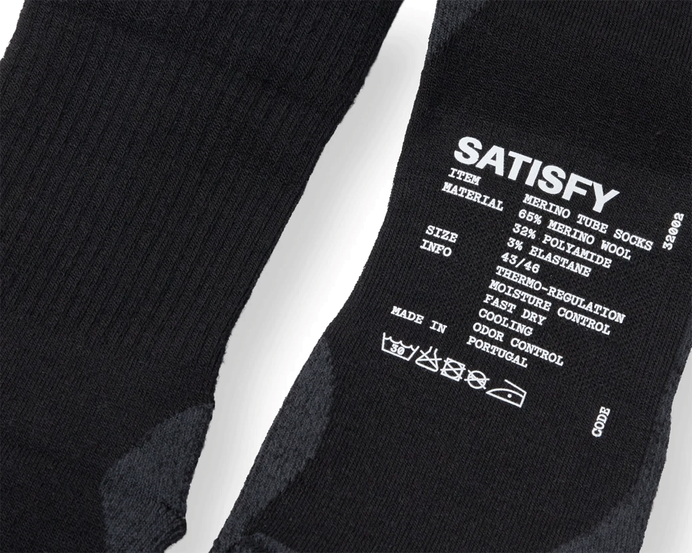 Calcetas deportivas Satisfy Merino Nylon Tube Unisex