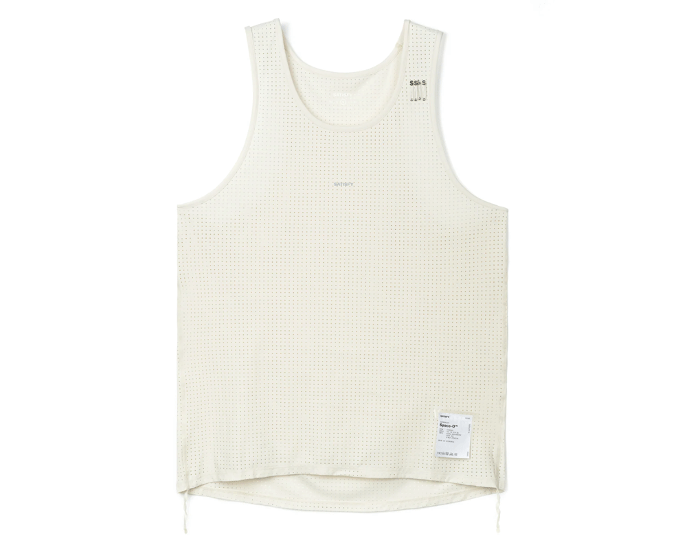 Playera deportiva Satisfy Space-O Singlet Chalk