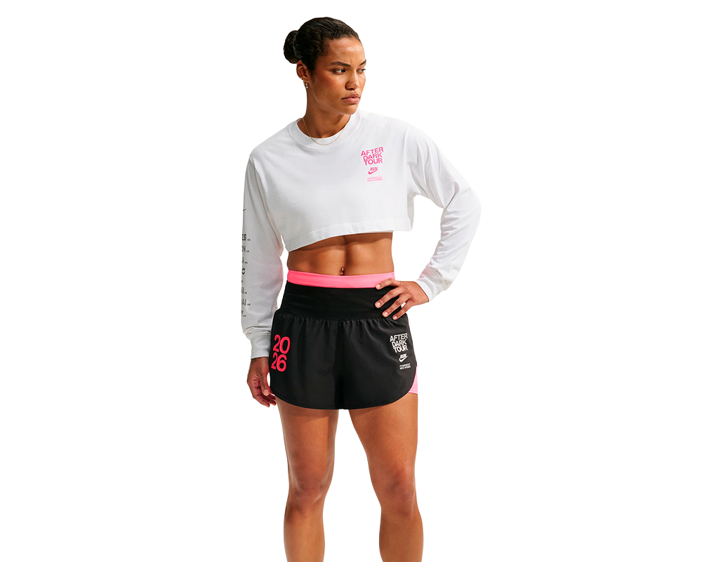 Playera Cropped Nike After Dark Tour Mujer