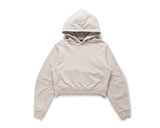 Bandit Cotton Fleece Cropped Hoodie Ash - Women