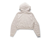 Bandit Cotton Fleece Cropped Hoodie Ash - Women