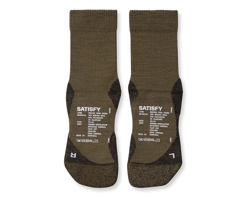Calcetas deportivas Satisfy Merino Nylon Tube Unisex