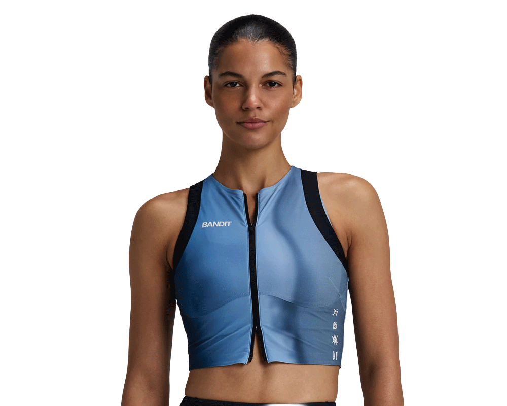 BANDIT Adapto Distance Race Top Salt Stain/Ink Blue - Mujer