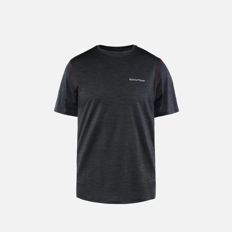 Merino Short Sleeve Tee, Dark Melange  · Hombre