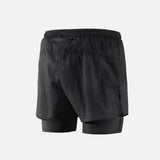 Ripstop Layered Trail Shorts, Black · Men
