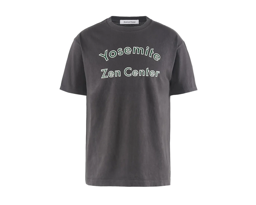 Playera de algodón District Vision California Cotton Tee Black Yosemite Unisex