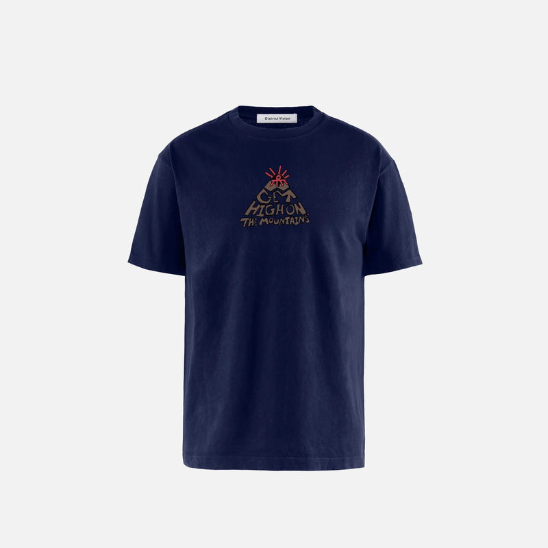 California Cotton Tee Mountains Vintage Navy · Unisex