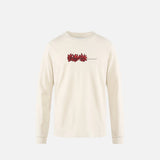 District Vision California Cotton Long Sleeve Tee CFIP Flowers Vintage White - Unisex