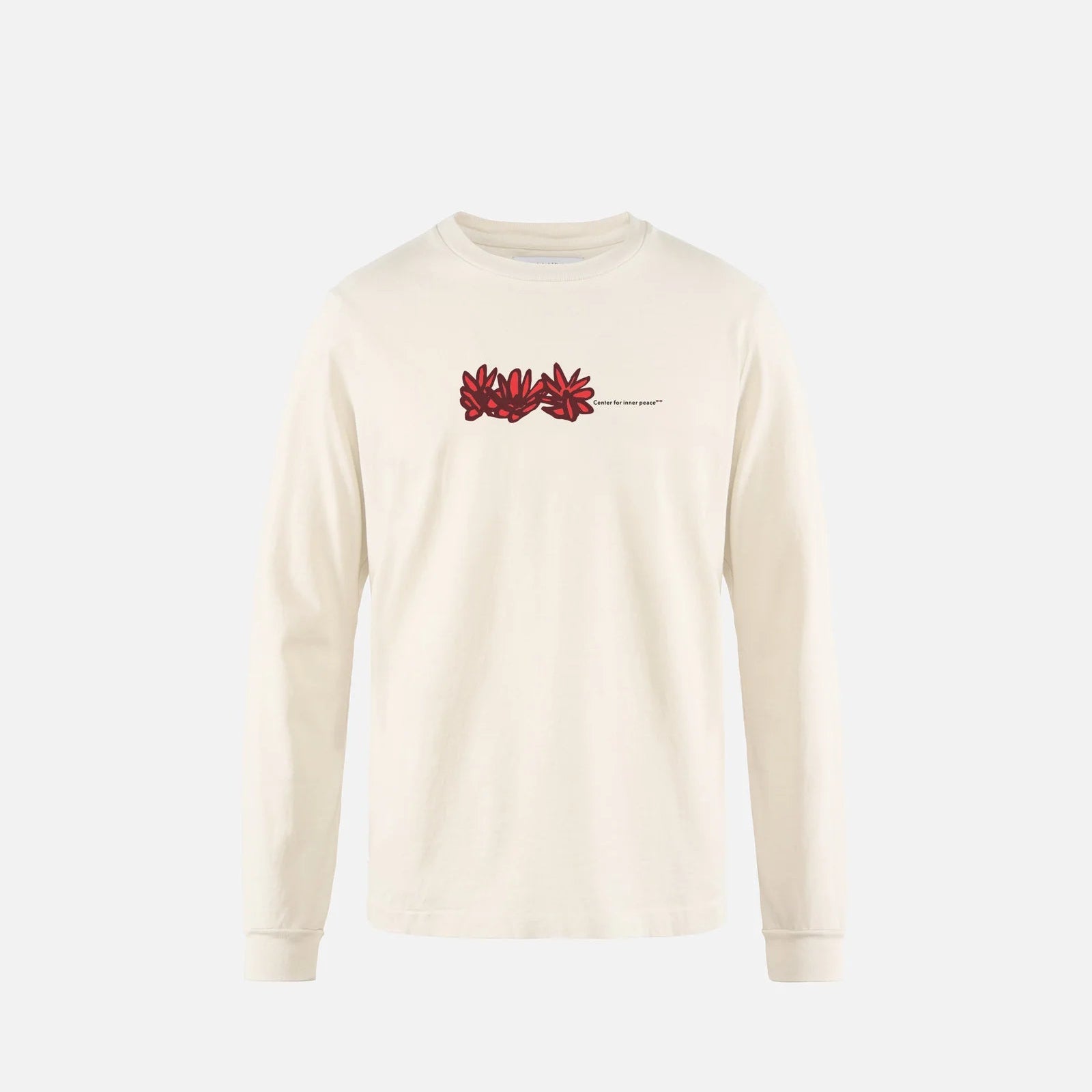 District Vision California Cotton Long Sleeve Tee CFIP Flowers Vintage White - Unisex