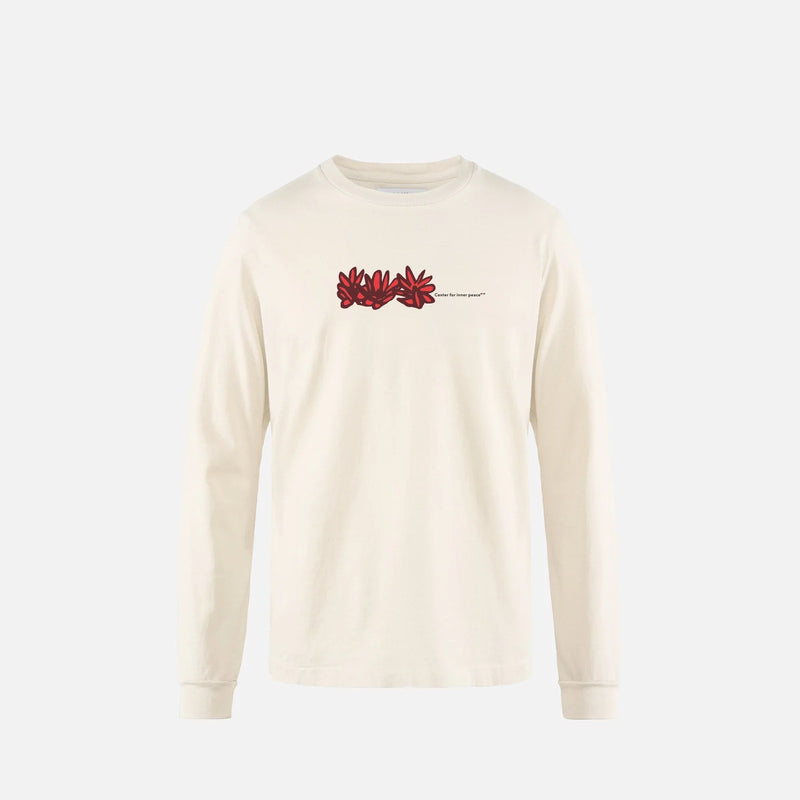 California Cotton Long Sleeve Tee CFIP Flowers Vintage White · Unisex