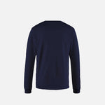 California Cotton Long Sleeve Tee Flower Power Navy · Unisex