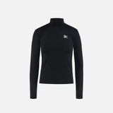 Paneled Long Sleeve Tee, Black · Mujer