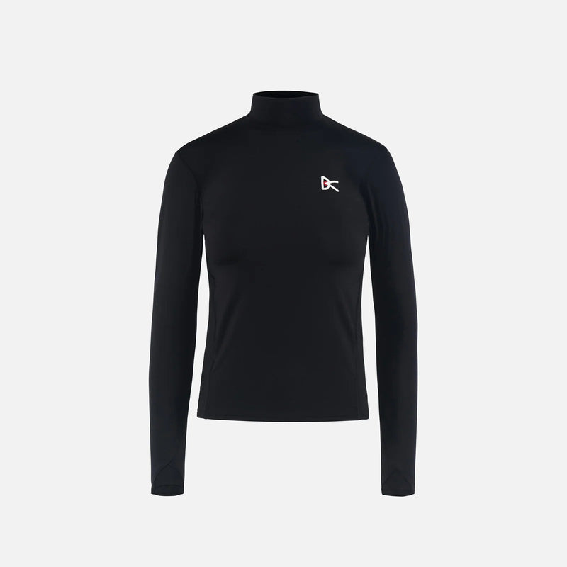 Paneled Long Sleeve Tee, Black · Mujer