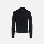 Paneled Long Sleeve Tee, Black · Mujer