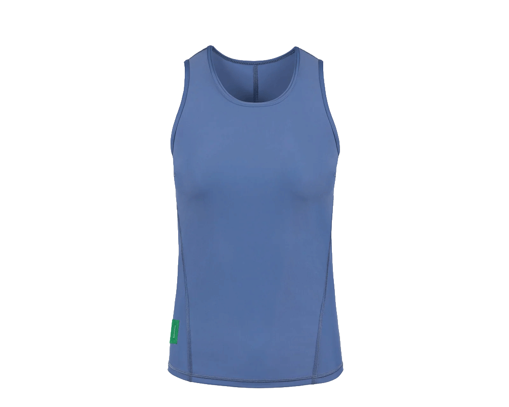 District Vision Fitted Training Tank Top Race Blue
