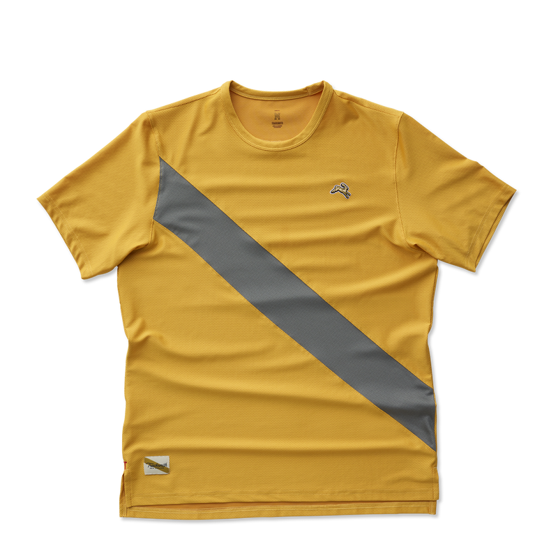 Playera Deportiva Tracksmith Van Cortlandt Tee Honey Gold/Sedona Sage