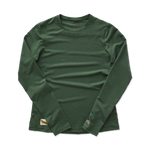 Playera Manga Larga Tracksmith Session Emerald Mujer