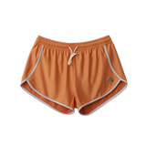 Women's Tracksmith Van Cortlandt Coral Gold Athletic Shorts