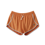 Short Deportivo Tracksmith Van Cortlandt Coral Gold Mujer