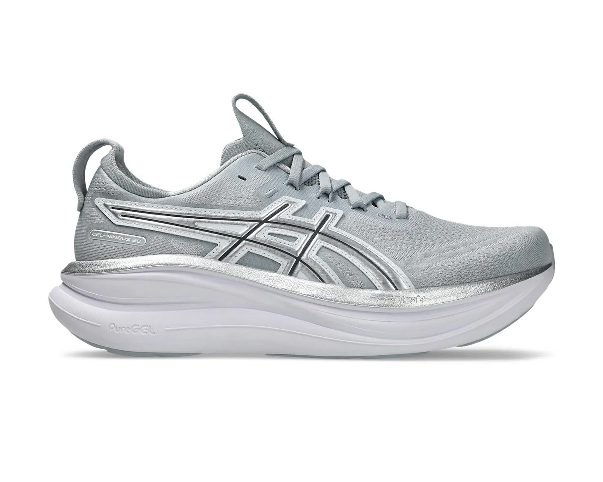 ASICS Gel Nimbus 28 ATC - Mujer Piedmont Grey/Pure Silver