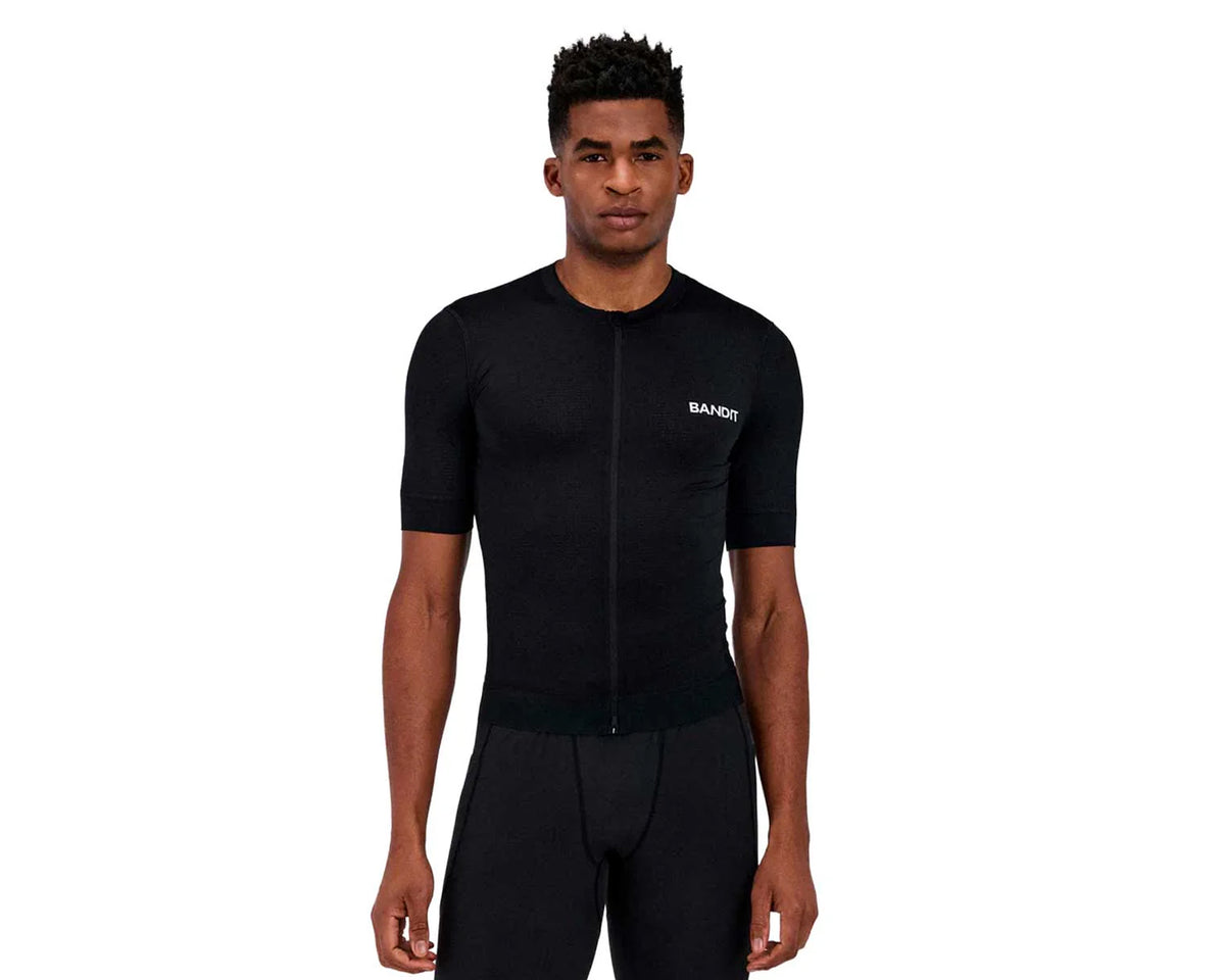 Bandit Pieced Short Sleeve Quarter Zip Stretch Mesh - Men's