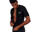 Bandit Pieced Short Sleeve Quarter Zip Stretch Mesh - Hombre