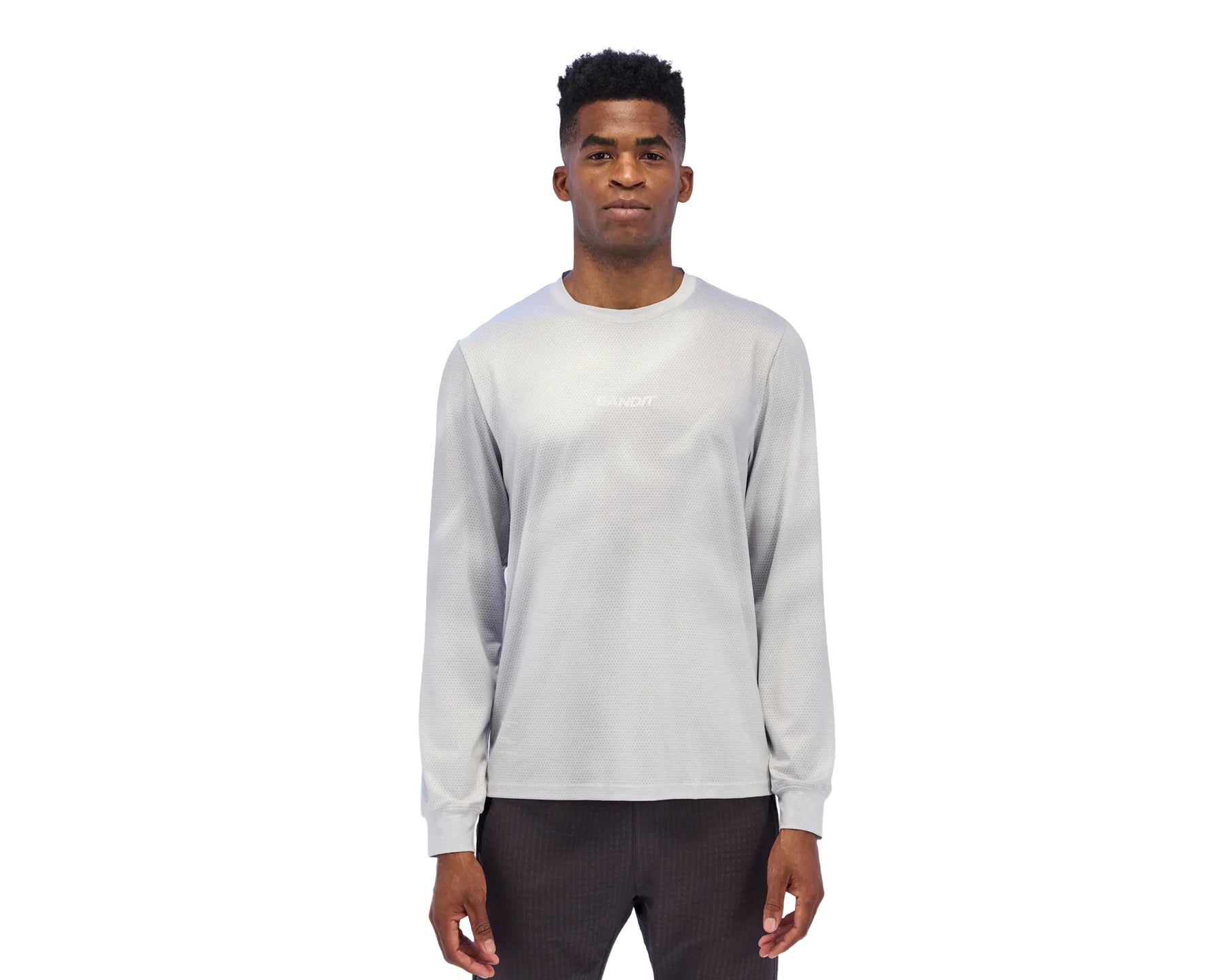 Bandit Micromesh Long Sleeve Tee Cement Gradient - Hombre