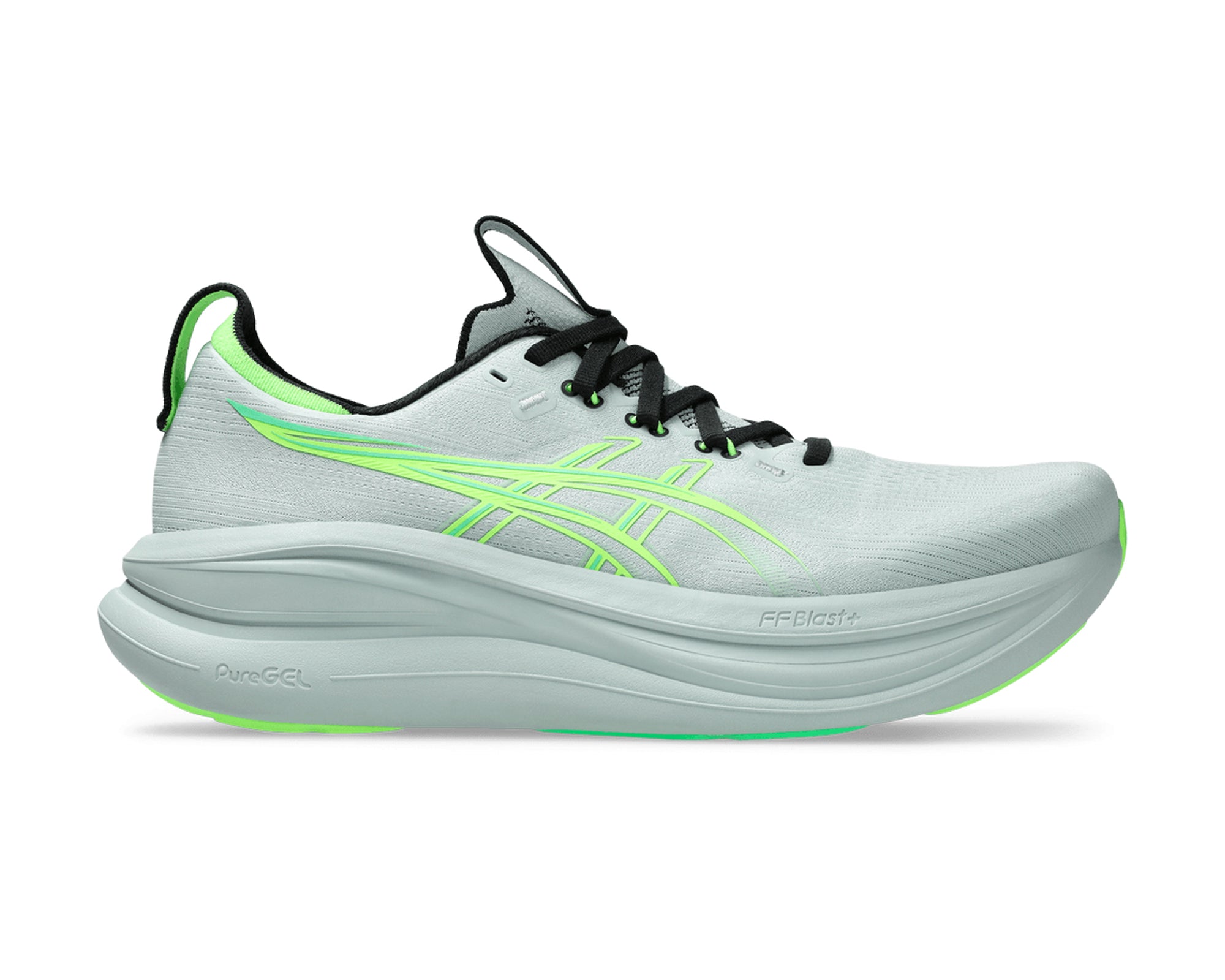 Asics Gel NIMBUS 28 COLD MOSS/ILLUMINATE GREEN - Hombre