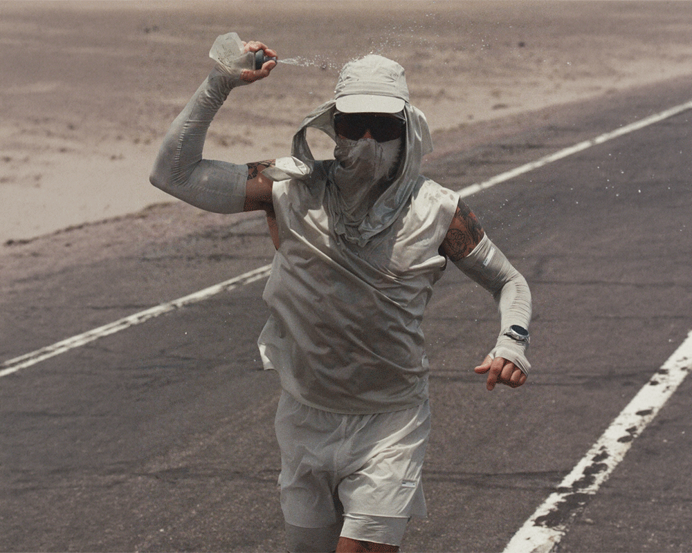Short deportivo Satisfy HeatCrush™ 8" Desert