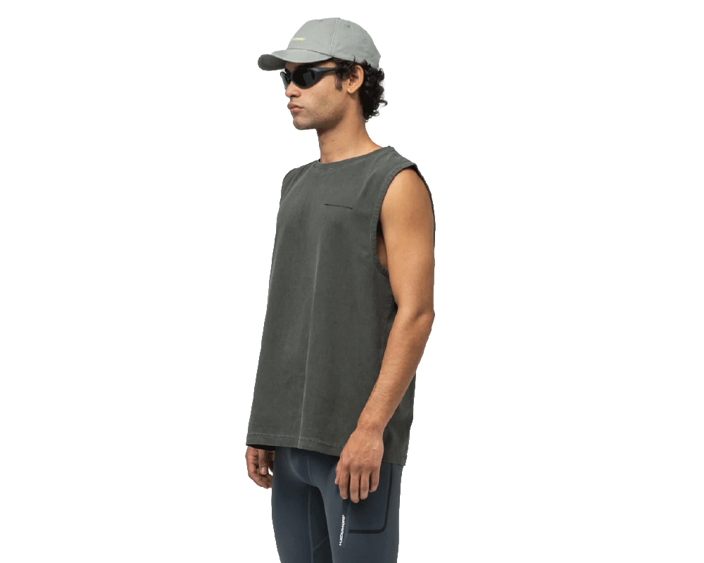 Playera de algodón Hermanos Koumori Side Mark Muscle Hombre