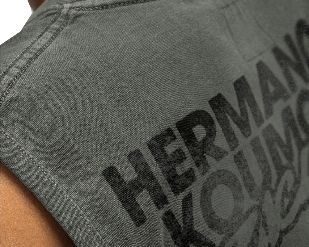 Playera de algodón Hermanos Koumori Side Mark Muscle Hombre