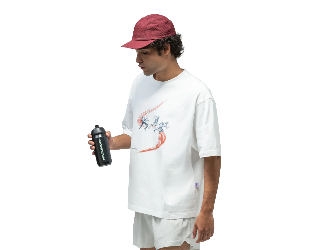 Playera de algodón SS Sync Run Boulder Hermanos koumori para hombre