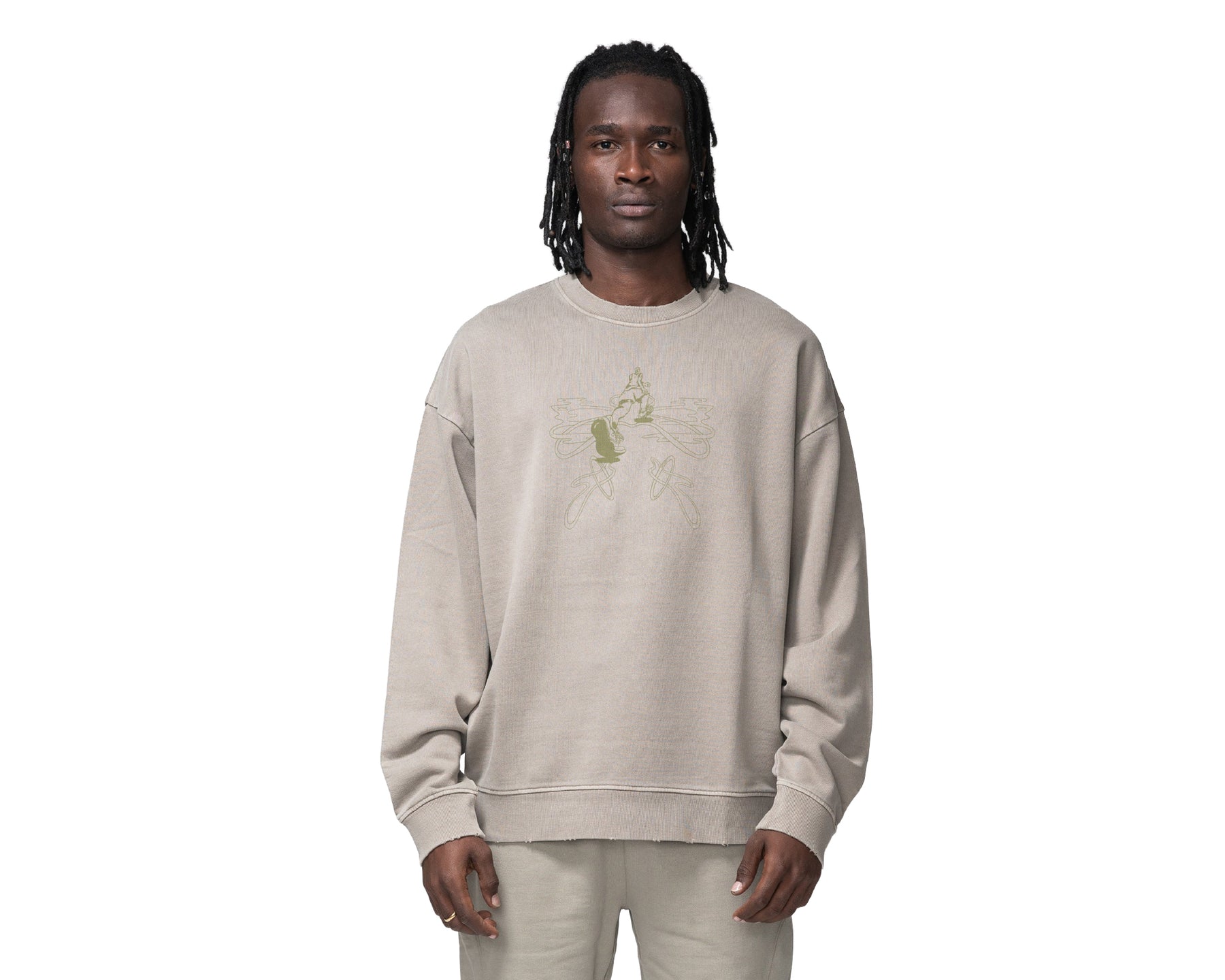 Hermanos Koumori Crewneck Mind Runner Green Tea