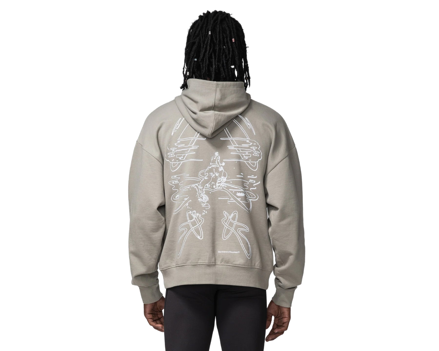 Hermanos Koumori Mind Runner Hoodie Green Tea