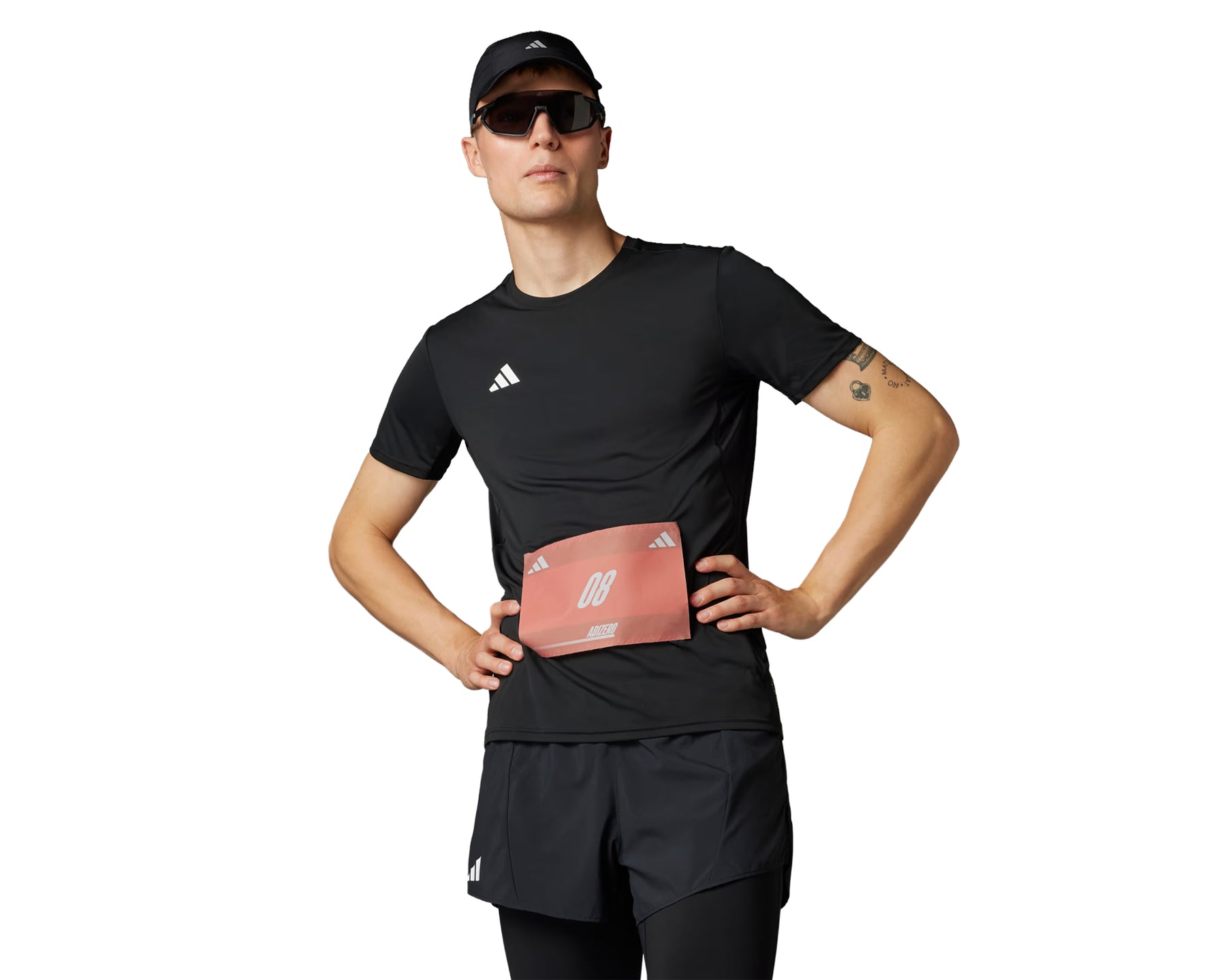 Adidas Playera Running Adizero Essentials - Hombre