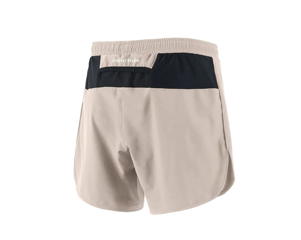 Short de entrenamiento District Vision 5in Khaki para hombre