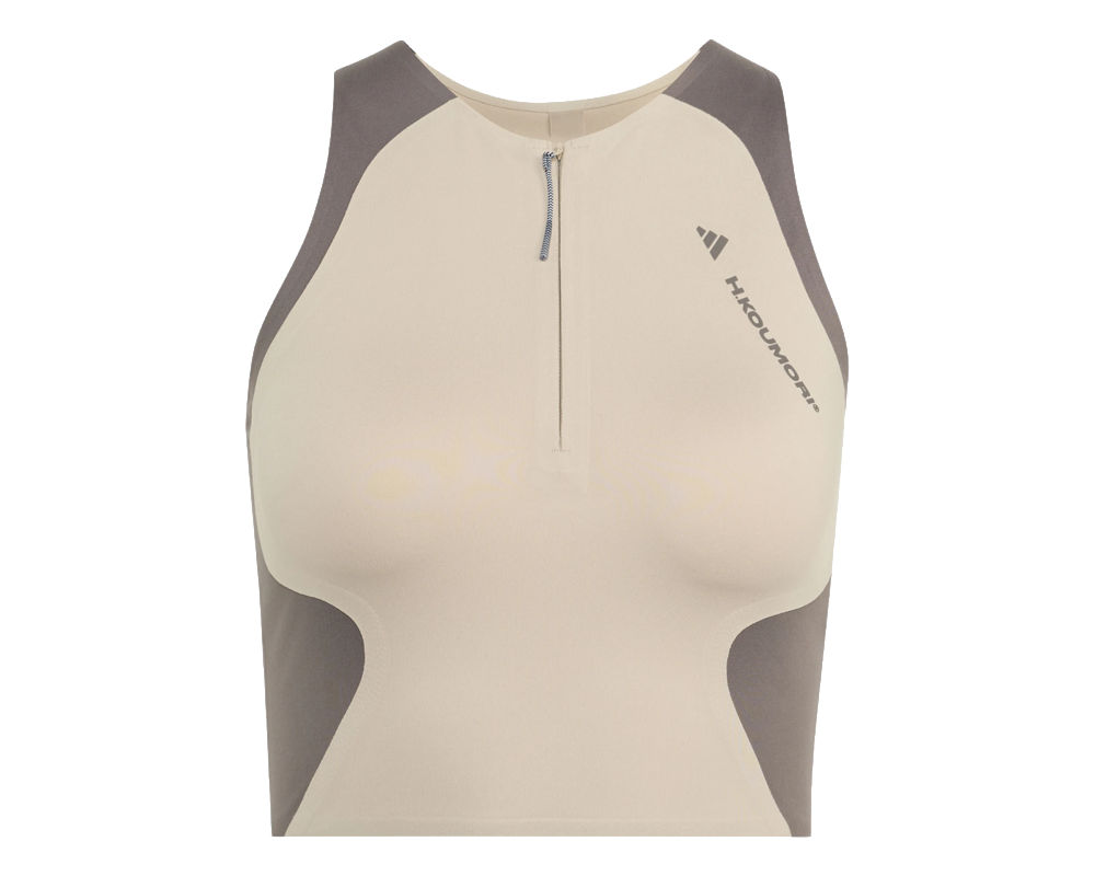 Crop Top Adidas Running x Hermanos Koumori Mujer Beige