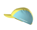 Gorra deportiva de 5 paneles Compressport Lemon/Ether Unisex