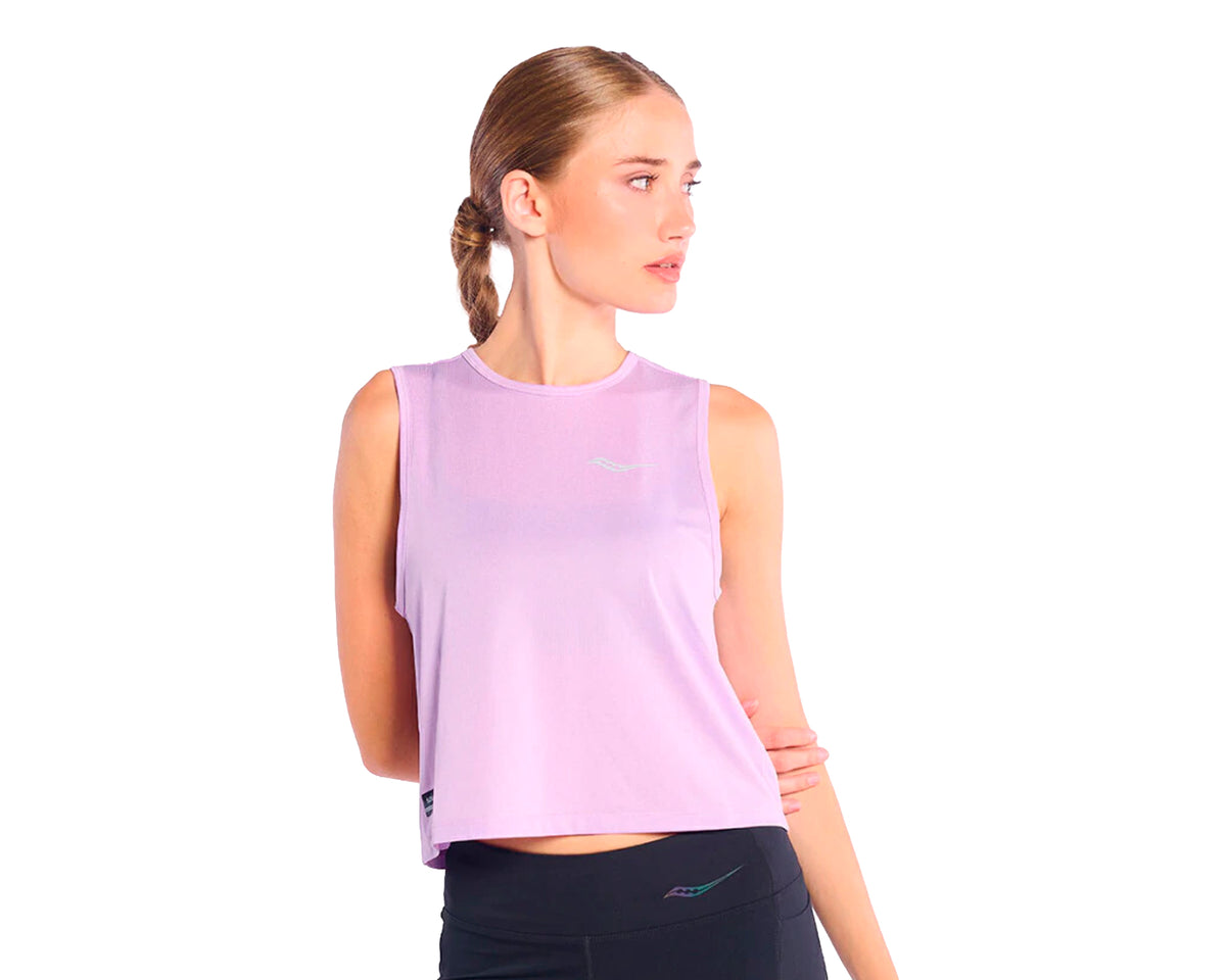 Playera Crop Tank SAUCONY Stopwatch Mujer
