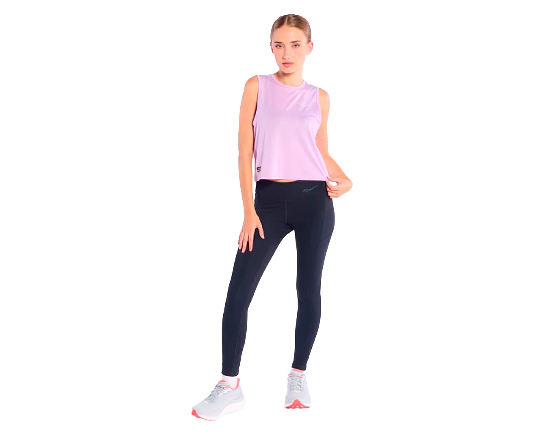 Saucony Stopwatch Crop Tank - Mujer