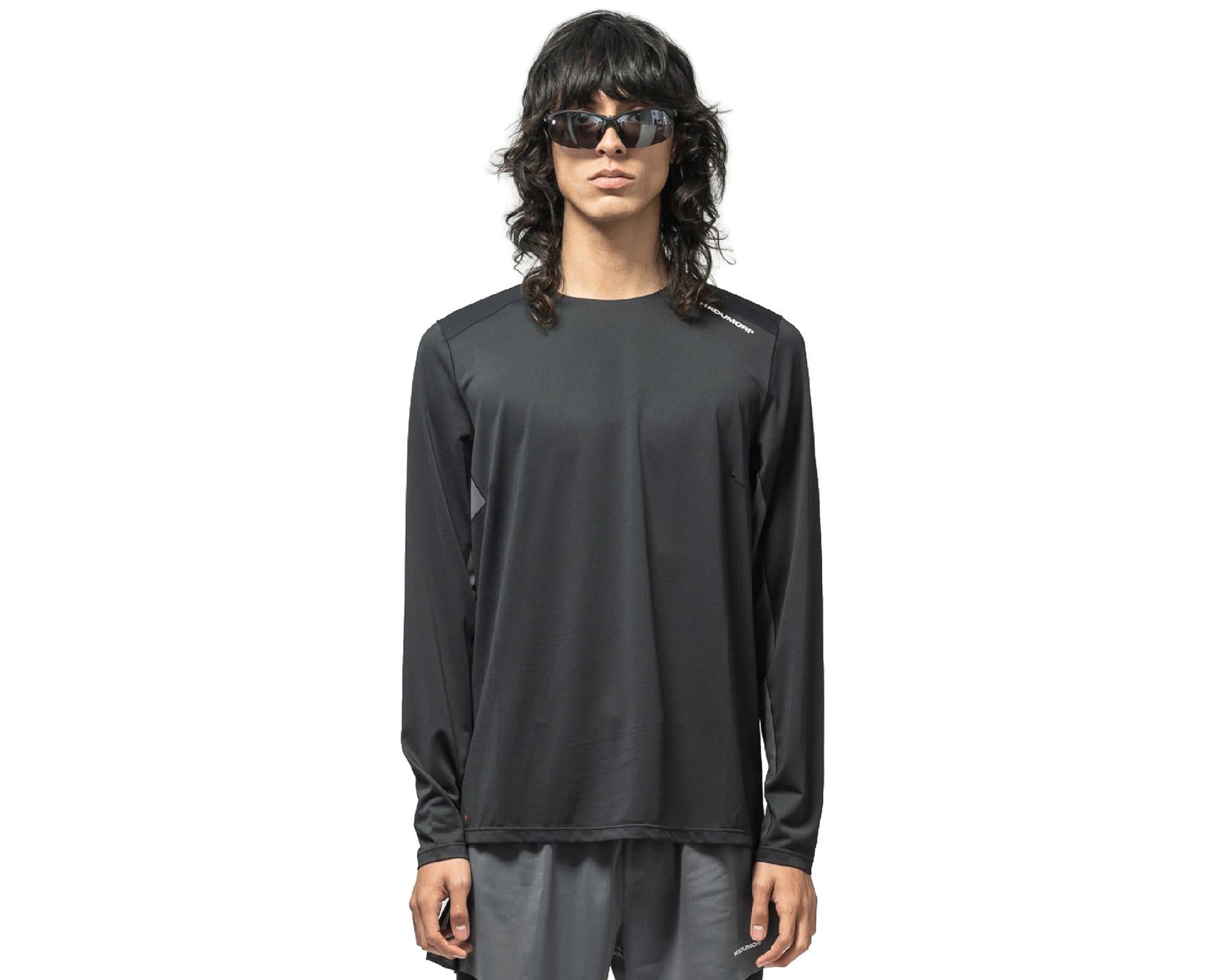Hermanos Koumori Playera Ligera De Entrenamiento Long Sleeve Asphalt Black