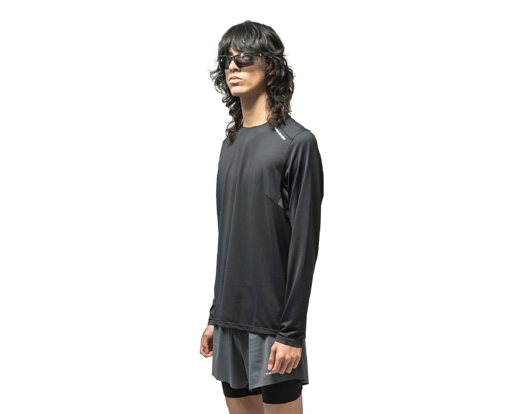 Hermanos Koumori Playera Ligera De Entrenamiento Long Sleeve Asphalt Black