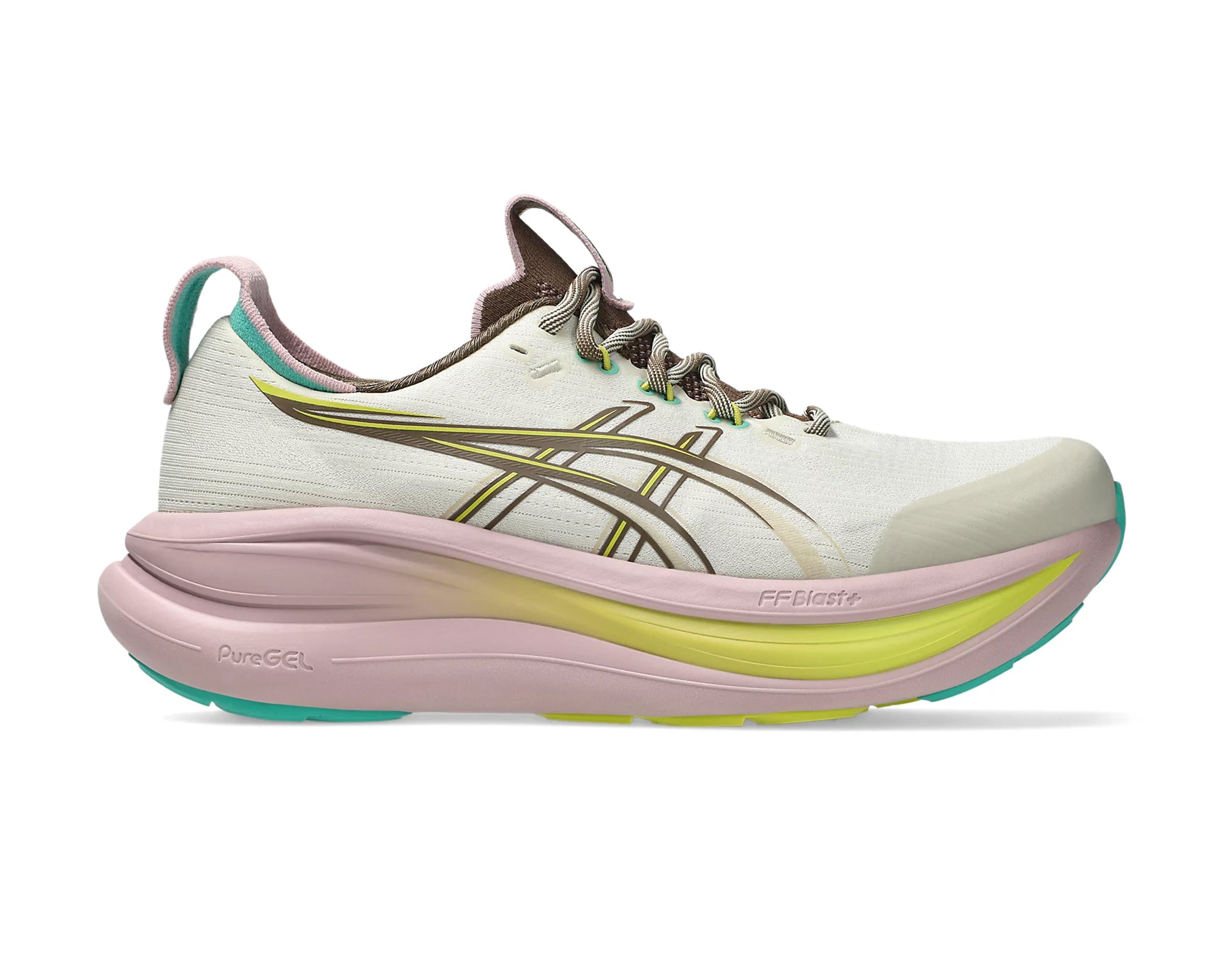 Asics Gel NIMBUS 28 LIGHT DUST/CLAY CANYON - Mujer