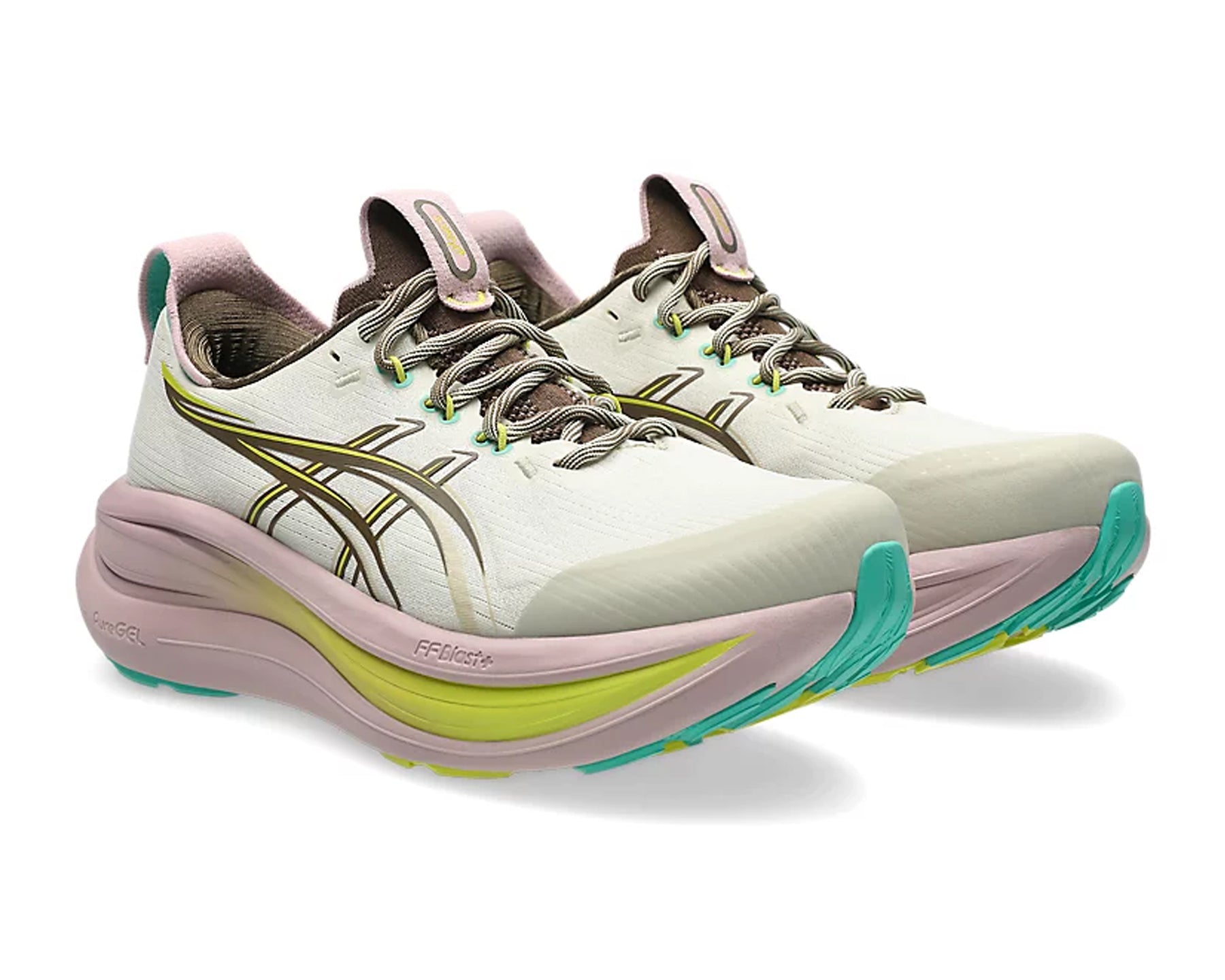Asics Gel NIMBUS 28 LIGHT DUST/CLAY CANYON - Mujer