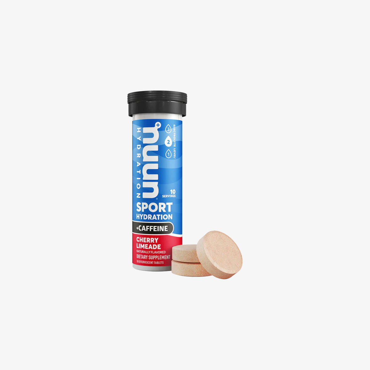 Nuun Cherry Limeade + Caffeine (1 tubo de 10 Tabletas)
