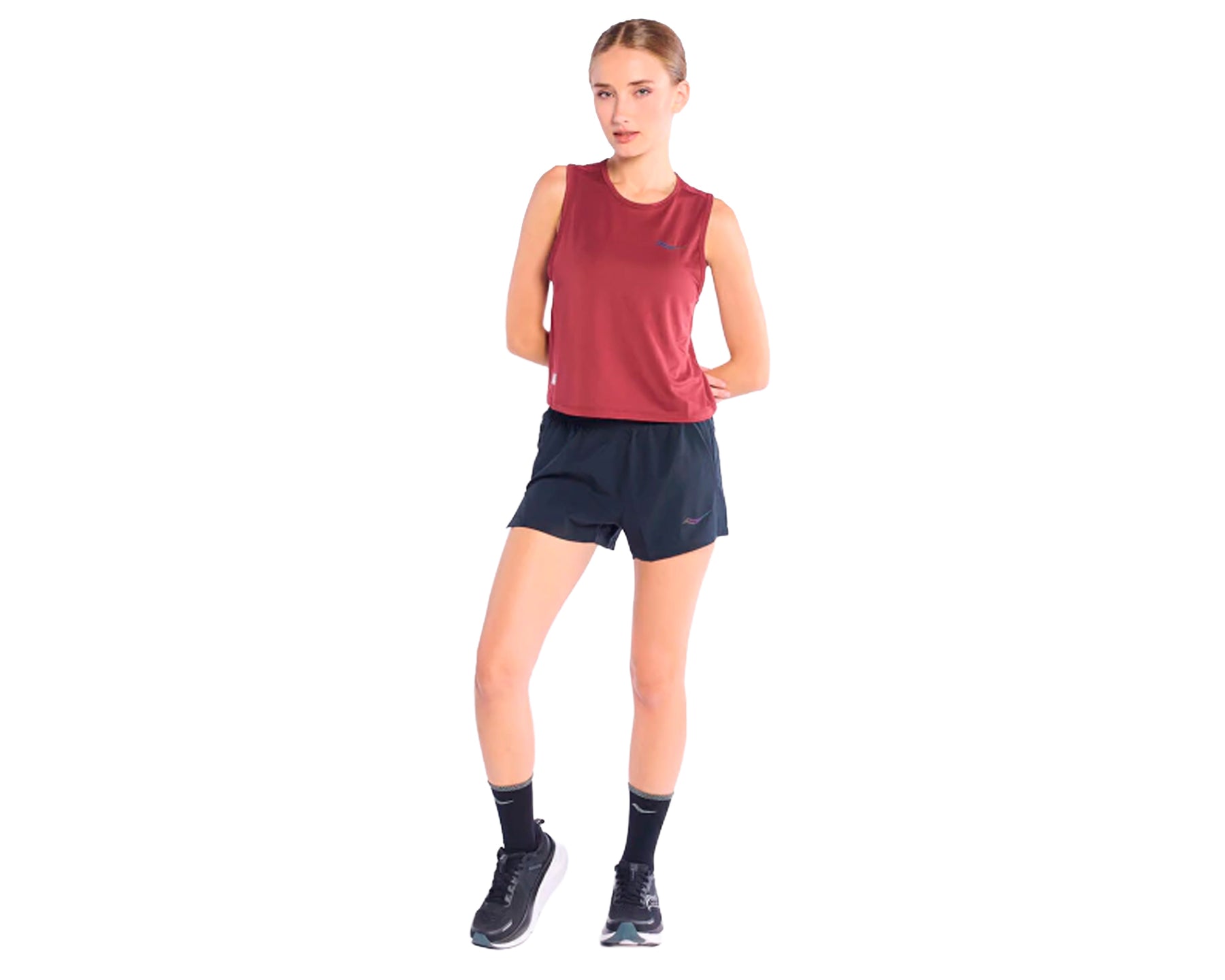 Saucony Stopwatch Crop Tank - Mujer