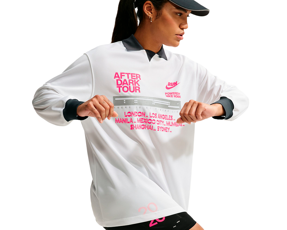 Playera Nike After Dark Tour Manga Larga Mujer