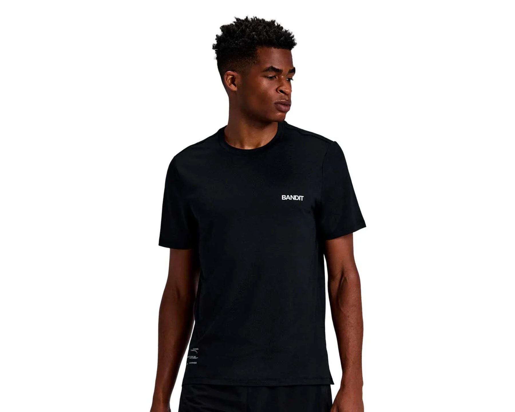Bandit Short Sleeve Performance Tee MicroMesh Black - Hombre